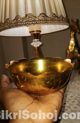 পিতলের নান্দনিক ডিজাইনের ফুল বাটি